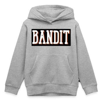 bandit dieb ganowe - Kinder Premium Organic Hoodie - Grau meliert - Vorne - AI Model Kid Male (0cm)