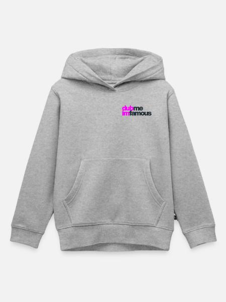 DUB ME I'M FAMOUS - Kinder Premium Organic Hoodie - Grau meliert