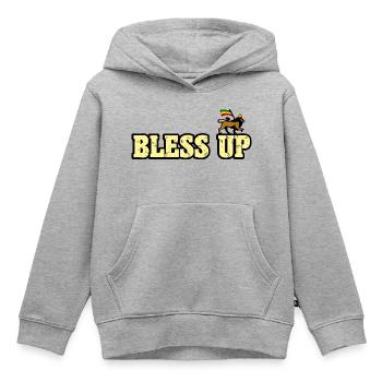 Dub Reggae Bless Up - Kinder Premium Organic Hoodie - Grau meliert - Vorne - AI Model Kid Male (0cm)