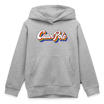 Canoe Polo - Kanupolo - Sport - Paddeln - Paddel - Kinder Premium Organic Hoodie - Grau meliert - Vorne - AI Model Kid Male (0cm)
