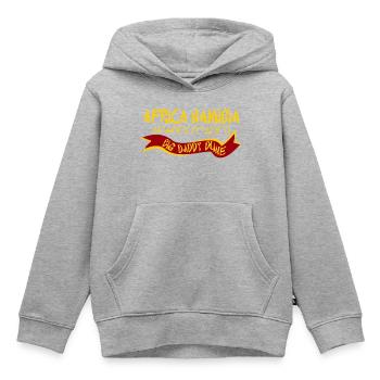 Afrika Namibia, Big Daddy Dune, Koordinaten - Kinder Premium Organic Hoodie - Grau meliert - Vorne - AI Model Kid Male (0cm)