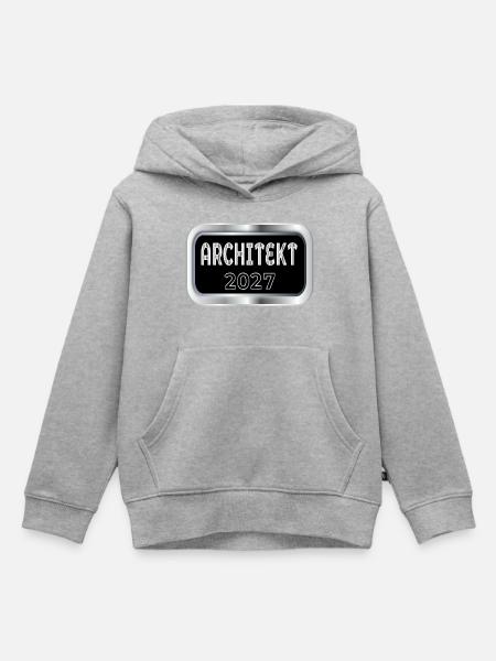 Architekt 2027 - Kinder Premium Organic Hoodie - Grau meliert