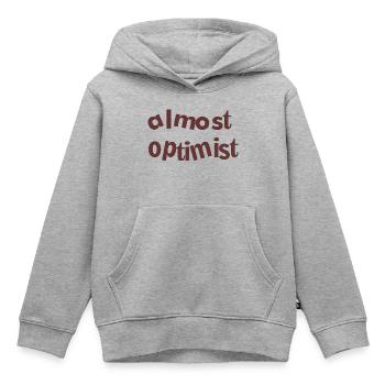 optimist - Kinder Premium Organic Hoodie - Grau meliert - Vorne - AI Model Kid Male (0cm)