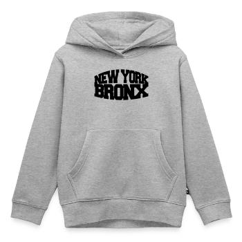 new york bronx - Kinder Premium Organic Hoodie - Grau meliert - Vorne - AI Model Kid Male (0cm)