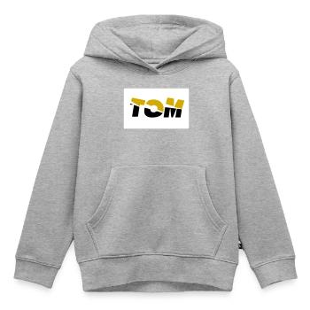 Tom - Kinder Premium Organic Hoodie - Grau meliert - Vorne - AI Model Kid Male (0cm)