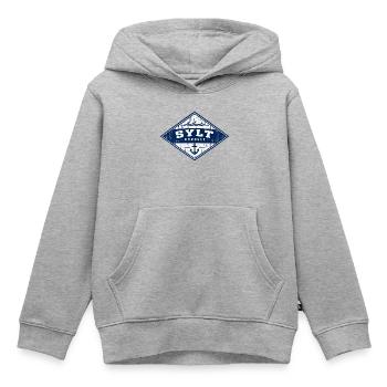 Sylt - Nordsee - Insel - Kampen - Westerland - Kinder Premium Organic Hoodie - Grau meliert - Vorne - AI Model Kid Male (0cm)