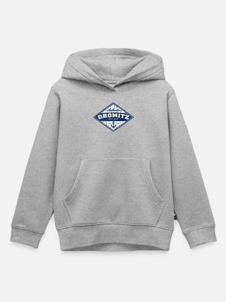 Grömitz - Ostsee - Deutschland - Riesenrad - Kinder Premium Organic Hoodie - Grau meliert