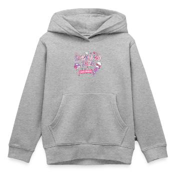 Schulkind 2026 - Mädchen / Mädel / Girl - Kinder Premium Organic Hoodie - Grau meliert - Vorne - AI Model Kid Male (0cm)