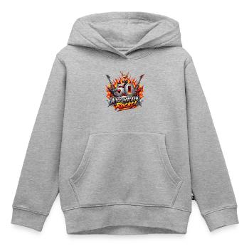 50 Jahre , 50.Geburtstag,  älter Werden Rock - Kinder Premium Organic Hoodie - Grau meliert - Vorne - AI Model Kid Male (0cm)