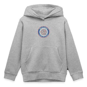 Master Barber Straight Razor Shears Badge Geschenk - Kinder Premium Organic Hoodie - Grau meliert - Vorne - AI Model Kid Male (0cm)