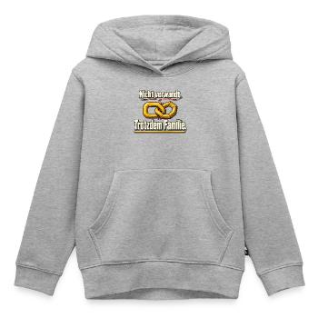 Freunde sind Familie – Beste Freunde - Kinder Premium Organic Hoodie - Grau meliert - Vorne - AI Model Kid Male (0cm)