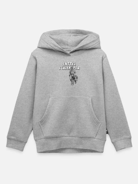 Sattelschlepper - Kinder Premium Organic Hoodie - Grau meliert