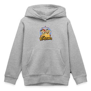 Familie Feuerstein Bedrock Zauber Kessel Trubel - Kinder Premium Organic Hoodie - Grau meliert - Vorne - AI Model Kid Male (0cm)