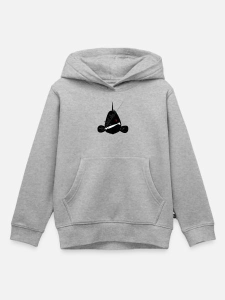 Just Jig It - Kinder Premium Organic Hoodie - Grau meliert