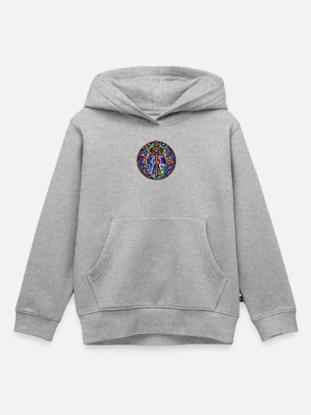 Schlüssel - Kinder Premium Organic Hoodie - Grau meliert