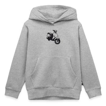 roller - Kinder Premium Organic Hoodie - Grau meliert - Vorne - AI Model Kid Male (0cm)