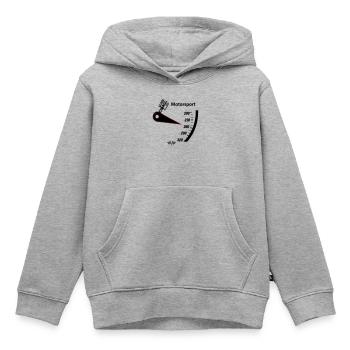 Motorsport Tacho - Kinder Premium Organic Hoodie - Grau meliert - Vorne - AI Model Kid Male (0cm)
