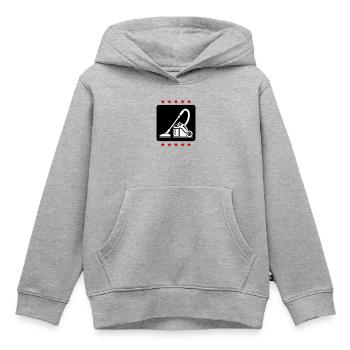 Staubsauger Putzen - Kinder Premium Organic Hoodie - Grau meliert - Vorne - AI Model Kid Male (0cm)