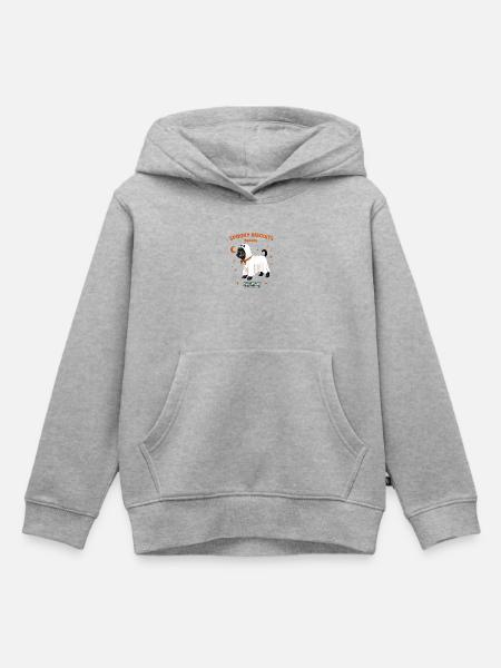 Ghost Pup Bäckerei-Tee - Kinder Premium Organic Hoodie - Grau meliert
