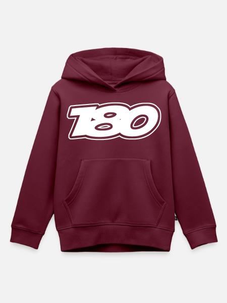 One Hundred And Eighty - Kinder Premium Organic Hoodie - Burgunderrot