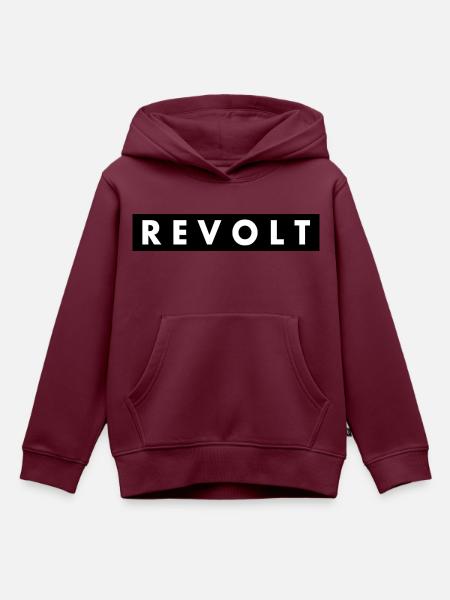 Revolt - Kinder Premium Organic Hoodie - Burgunderrot