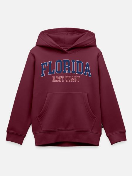 Florida - Kinder Premium Organic Hoodie - Burgunderrot