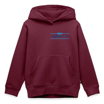 Hamburg Seil und Fisch blau - Kinder Premium Organic Hoodie - Burgunderrot - Vorne - AI Model Kid Female (0cm)
