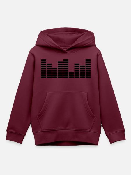 equalizer - Kinder Premium Organic Hoodie - Burgunderrot