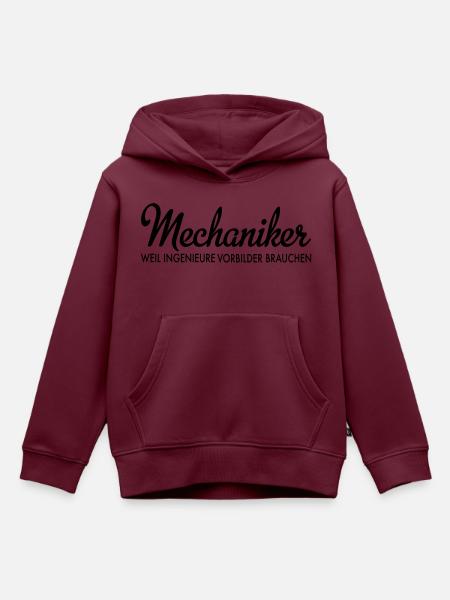 Mechaniker - Kinder Premium Organic Hoodie - Burgunderrot