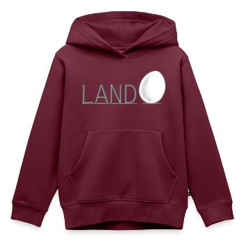 Landei - Kinder Premium Organic Hoodie - Burgunderrot - Vorne - AI Model Kid Female (0cm)