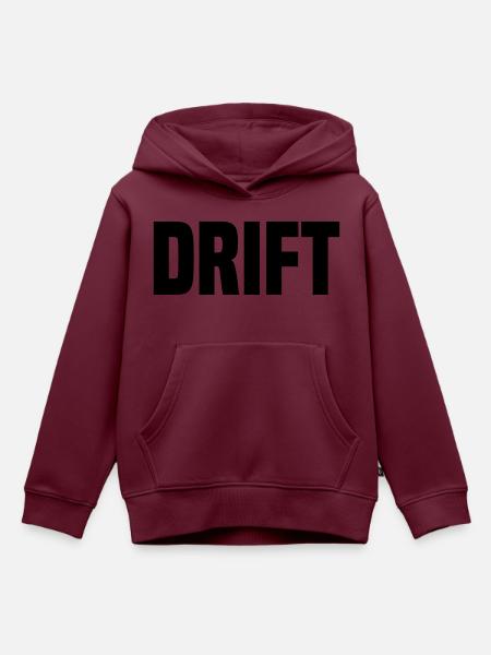 drift - Kinder Premium Organic Hoodie - Burgunderrot