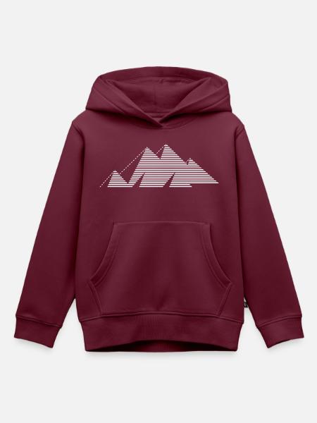 plateau gizeh wht - Kinder Premium Organic Hoodie - Burgunderrot