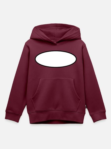 Hintergrund - Kinder Premium Organic Hoodie - Burgunderrot