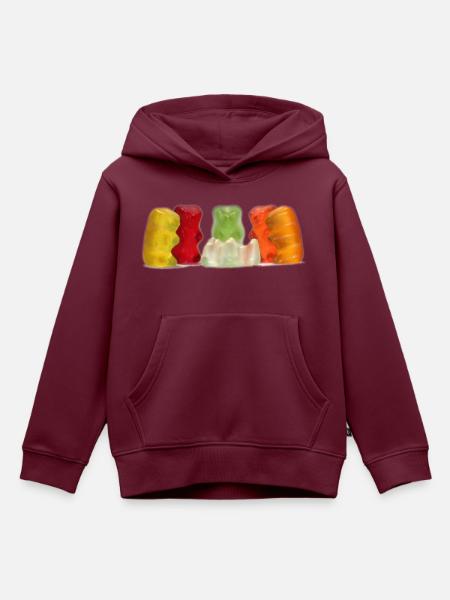 Das Ritual #2 - Kinder Premium Organic Hoodie - Burgunderrot