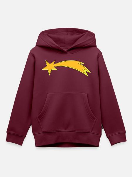 christmas star - Kinder Premium Organic Hoodie - Burgunderrot