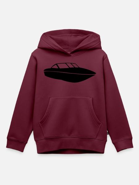 Boat de - Kinder Premium Organic Hoodie - Burgunderrot
