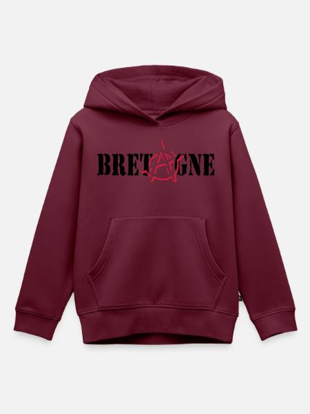 Anarchy Britannien - Kinder Premium Organic Hoodie - Burgunderrot
