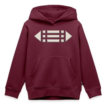 Amulett Atlantis - Schutz Symbol, Ring Atlanter / - Kinder Premium Organic Hoodie - Burgunderrot - Vorne - AI Model Kid Female (0cm)