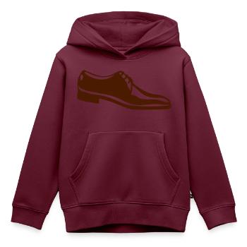 Mokassin-Schuh ein Mann Schuhe - Kinder Premium Organic Hoodie - Burgunderrot - Vorne - AI Model Kid Female (0cm)