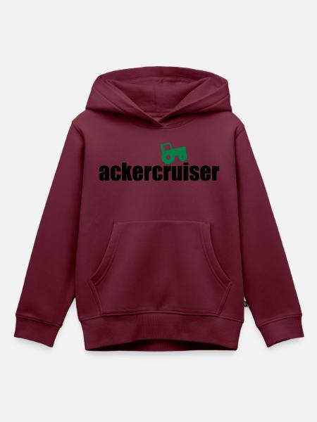 Ackercruiser - Kinder Premium Organic Hoodie - Burgunderrot