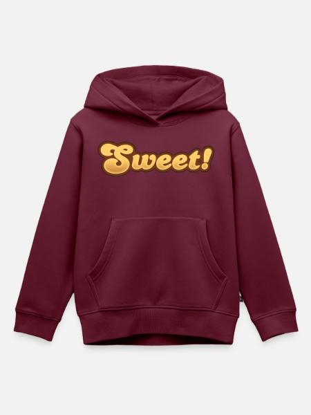 Süßes - Kinder Premium Organic Hoodie - Burgunderrot