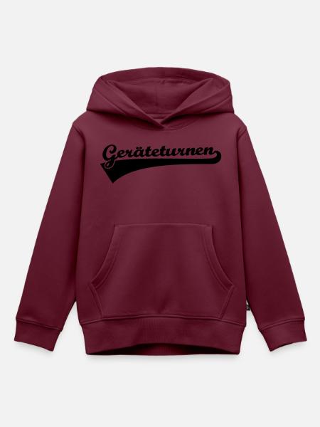 Geräteturnen - Kinder Premium Organic Hoodie - Burgunderrot