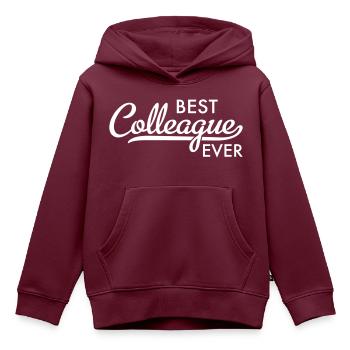 Kollege - Kinder Premium Organic Hoodie - Burgunderrot - Vorne - AI Model Kid Female (0cm)