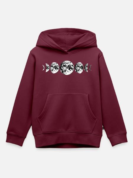 galaxy - Kinder Premium Organic Hoodie - Burgunderrot