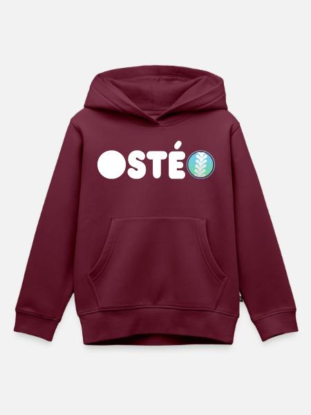 Osteo oder Osteopath - besonderes Osteogeschenk - Kinder Premium Organic Hoodie - Burgunderrot