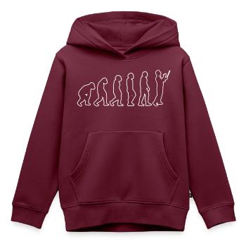 Dirigenten Musiker Band Musik Evolution Dirigent - Kinder Premium Organic Hoodie - Burgunderrot - Vorne - AI Model Kid Female (0cm)