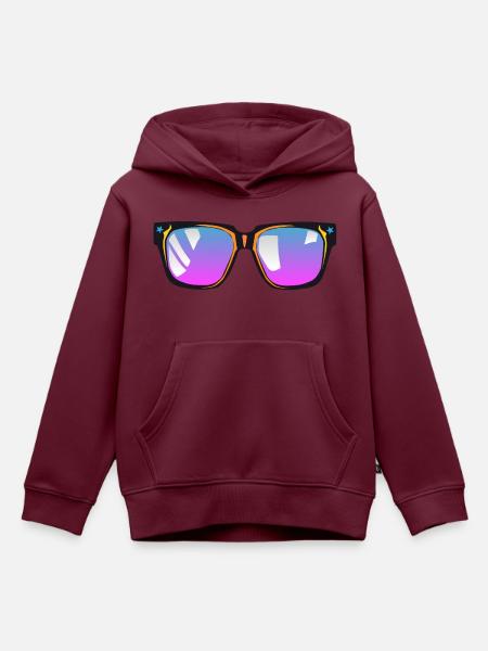 Sonnenbrille - Kinder Premium Organic Hoodie - Burgunderrot