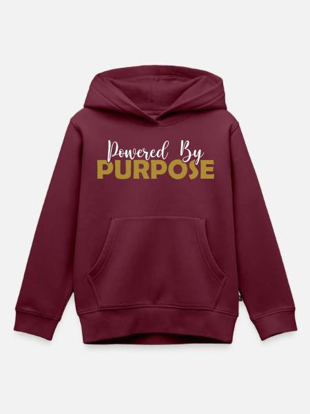 Powered by Purpose - Kinder Premium Organic Hoodie - Burgunderrot