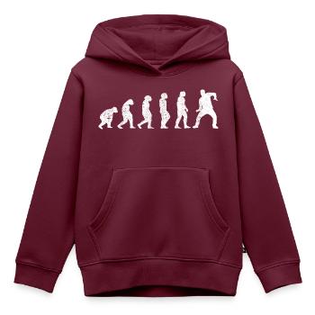 Tanzen Hobby Sport Tänzer Geschenk Tanzsport - Kinder Premium Organic Hoodie - Burgunderrot - Vorne - AI Model Kid Female (0cm)