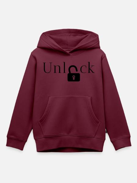 Geschenkidee freischalten - Kinder Premium Organic Hoodie - Burgunderrot